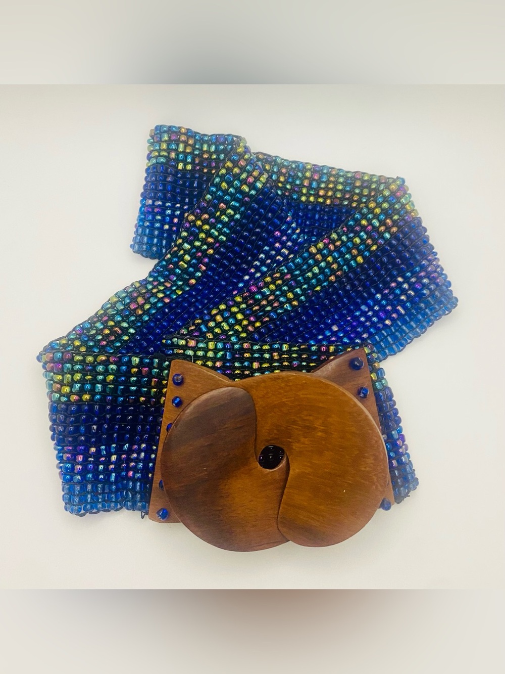 Boho Bali Beaded Ombre Stretch Belt